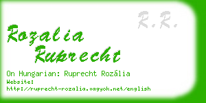 rozalia ruprecht business card