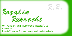 rozalia ruprecht business card